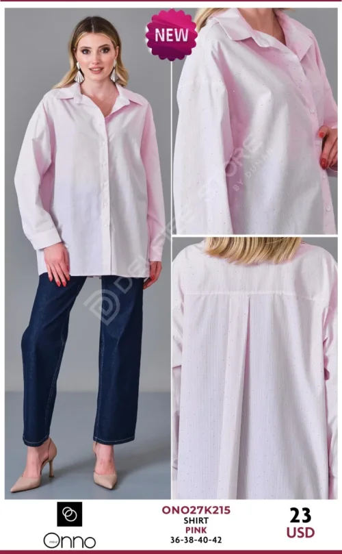 Рубашка DEVATEX (Pink, модель ONO27K215) оптом