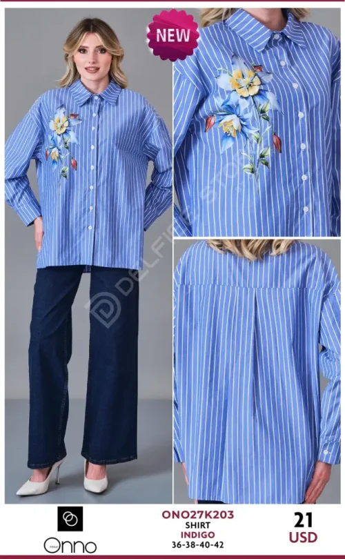 Рубашка DEVATEX (Navy, модель ONO27K203) оптом