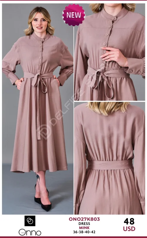 Платье DEVATEX (Beige, модель ONO27K803) оптом