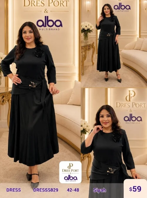 Платье DIAGONAL (Black, модель DRESS5829) оптом
