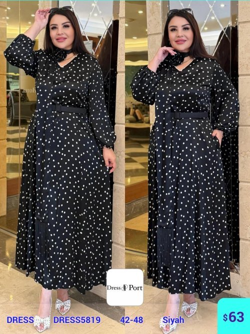 Платье DIAGONAL (Черный, модель DRESS5819) оптом