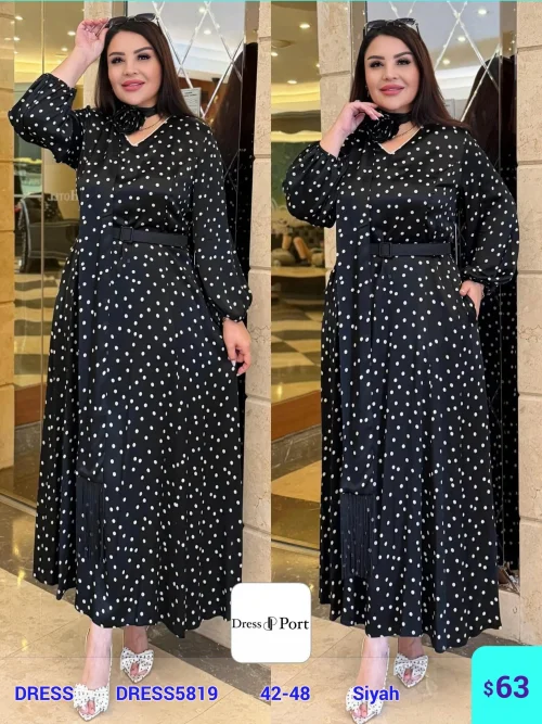 Платье DIAGONAL (Черный, модель DRESS5819) оптом