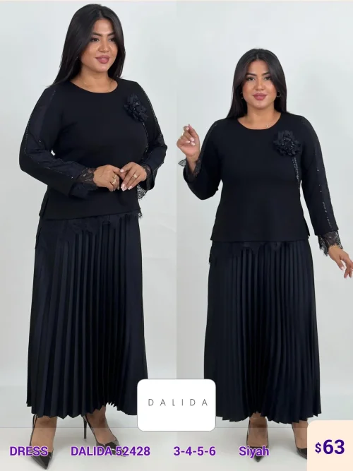 Платье DIAGONAL (Black, модель DALIDA-52428) оптом