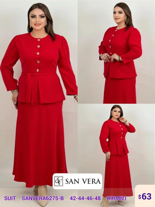 Костюмы и комплекты DIAGONAL (Red, модель SANVERA6275-B) оптом