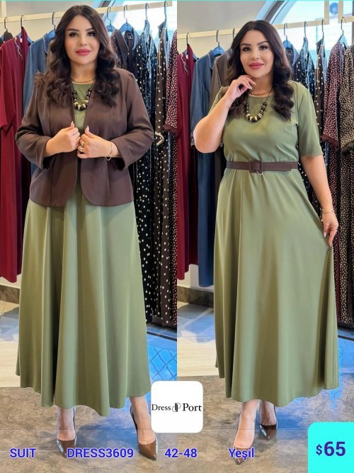 Костюмы и комплекты DIAGONAL (Green, модель DRESS3609) оптом