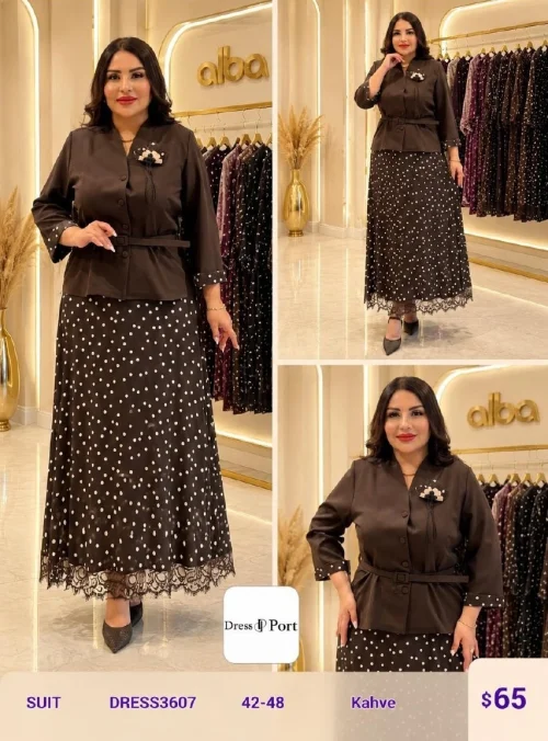 Костюмы и комплекты DIAGONAL (Brown, модель DRESS3607) оптом