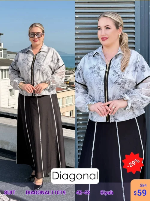 Костюм DIAGONAL (Черный, модель DIAGONAL11019) оптом