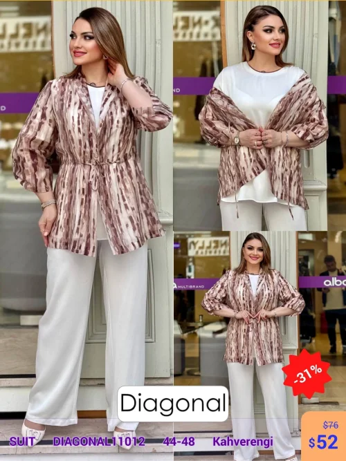 Костюм DIAGONAL (Коричневый, модель DIAGONAL11012) оптом