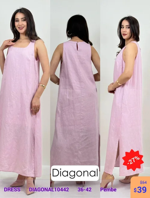 Платье DIAGONAL (Розовый, модель DIAGONAL10442) оптом