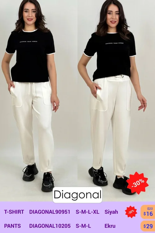 Брюки DIAGONAL (Черный, модель DIAGONAL90951) оптом