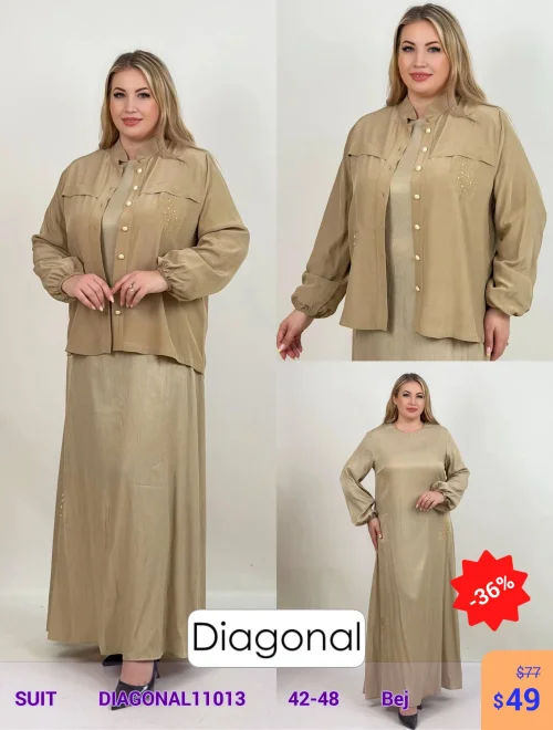 Костюм DIAGONAL (Бежевый, модель DIAGONAL11013) оптом
