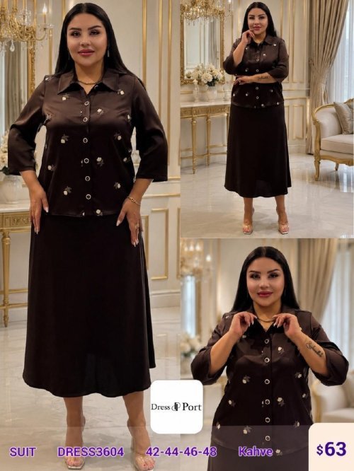 Костюмы и комплекты DIAGONAL (Brown, модель DRESS3604) оптом