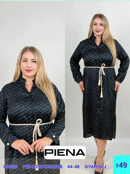 Платье DIAGONAL (Black, модель PIENA26PK6525BB) оптом