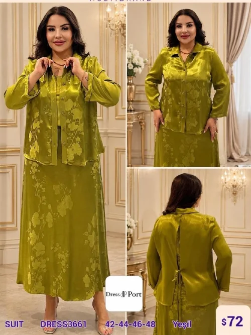 Костюмы и комплекты DIAGONAL (Green, модель DRESS3661) оптом
