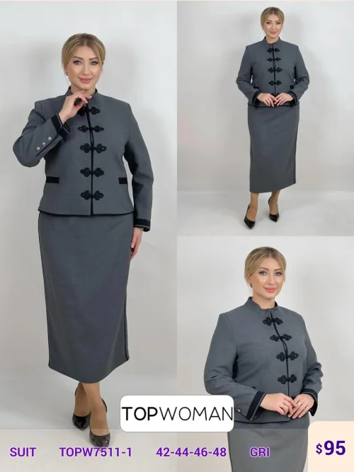 Костюмы и комплекты DIAGONAL (Gray, модель TOPW7511-1) оптом