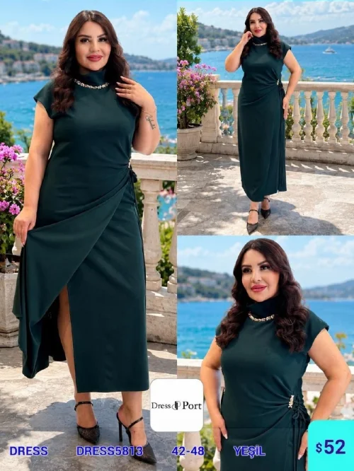 Платье DIAGONAL (Green, модель DRESS5813) оптом