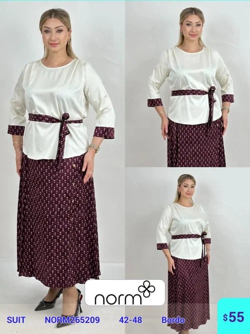 Костюмы и комплекты DIAGONAL (Burgundy, модель NORM265209) оптом