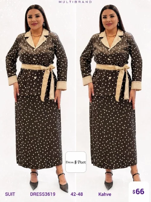Костюмы и комплекты DIAGONAL (Brown, модель DRESS3619) оптом