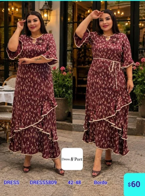 Платье DIAGONAL (Burgundy, модель DRESS5809) оптом