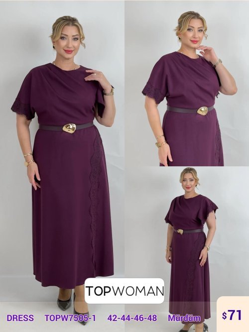 Платье DIAGONAL (Purple, модель TOPW7505-1) оптом