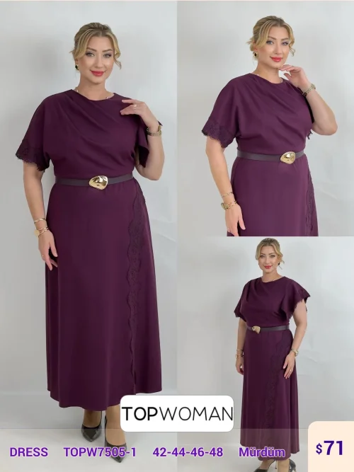 Платье DIAGONAL (Purple, модель TOPW7505-1) оптом