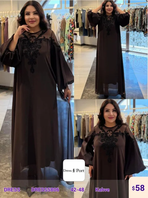 Платье DIAGONAL (Brown, модель DRESS5806) оптом
