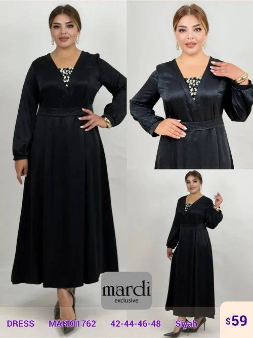 Платье DIAGONAL (Black, модель MARDI1762) оптом