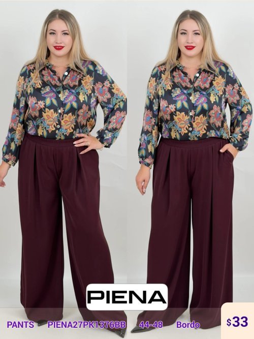 Брюки DIAGONAL (Burgundy, модель PIENA27PK1376BB) оптом