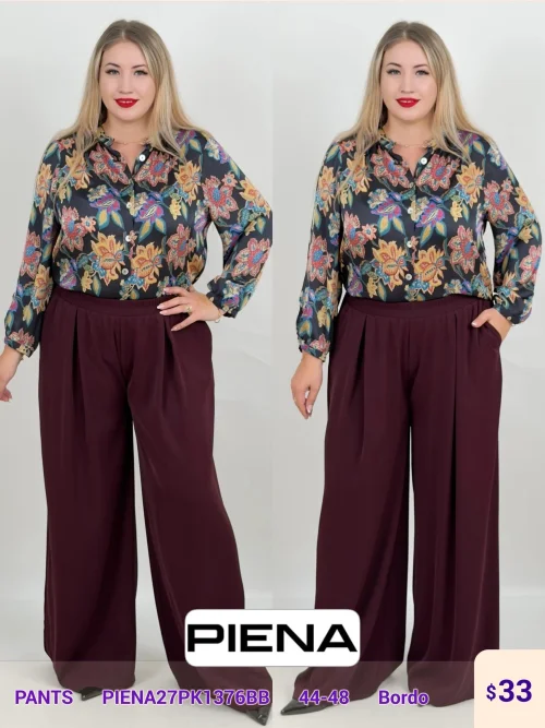 Брюки DIAGONAL (Burgundy, модель PIENA27PK1376BB) оптом