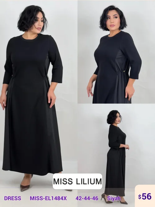 Платье DIAGONAL (Black, модель MISS-EL1484X) оптом