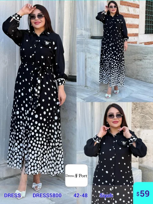 Платье DIAGONAL (Черный, модель DRESS5800) оптом