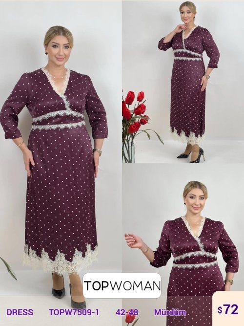 Платье DIAGONAL (Purple, модель TOPW7509-1) оптом