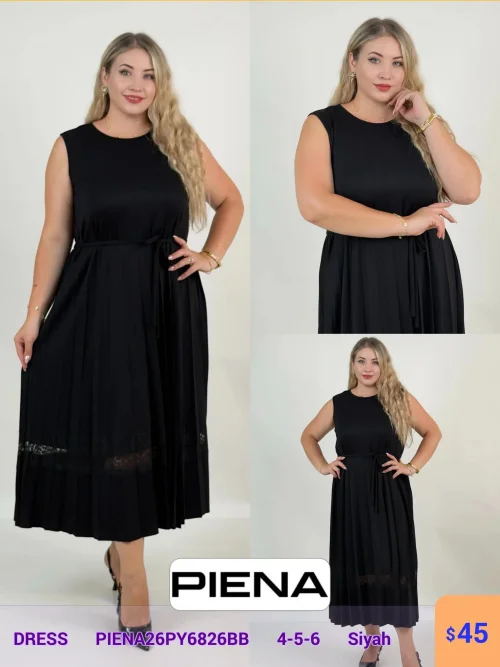 Платье DIAGONAL (Black, модель PIENA26PY6826BB) оптом
