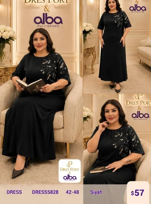 Платье DIAGONAL (Black, модель DRESS5828) оптом