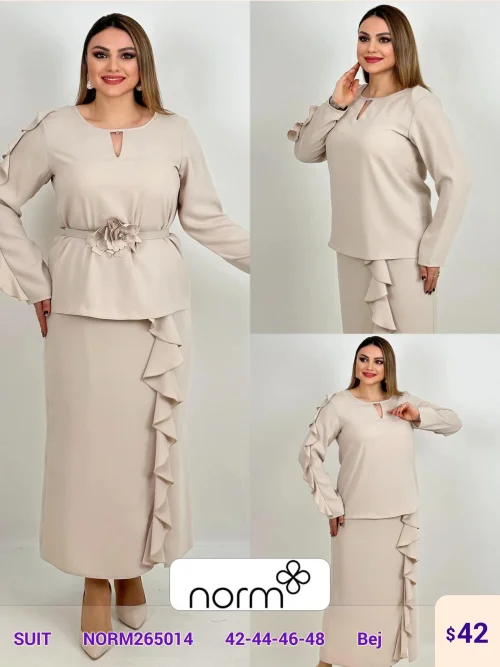 Костюмы и комплекты DIAGONAL (Beige, модель NORM265014) оптом