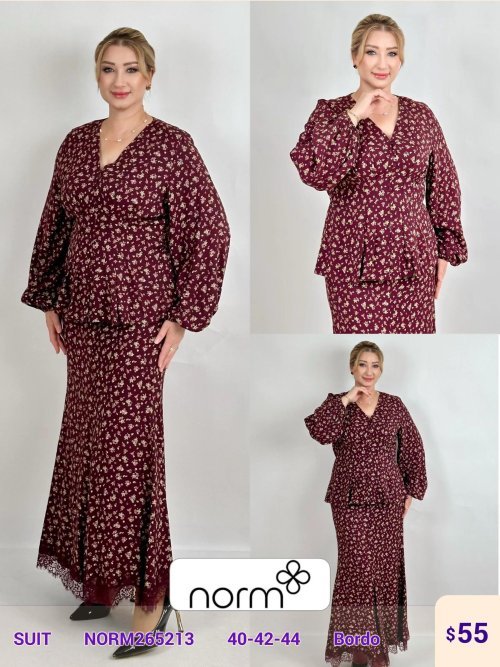 Костюмы и комплекты DIAGONAL (Burgundy, модель NORM265213) оптом