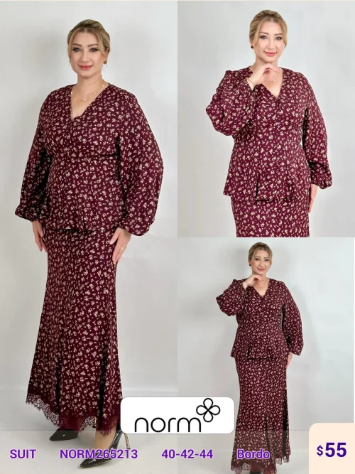 Костюмы и комплекты DIAGONAL (Burgundy, модель NORM265213) оптом
