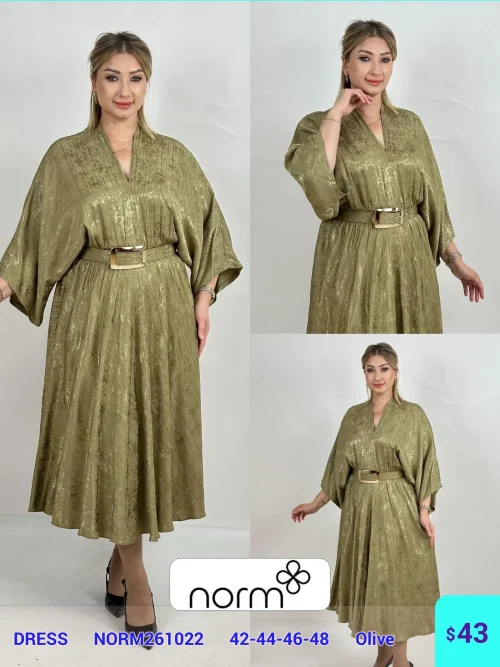 Платье DIAGONAL (Olive, модель NORM261022) оптом