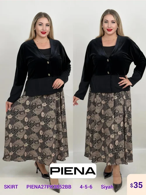 Юбка DIAGONAL (Black, модель PIENA27PK3852BB) оптом