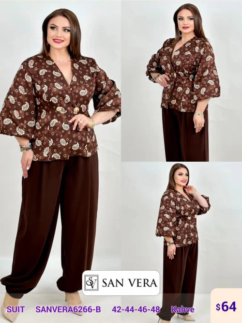Костюмы и комплекты DIAGONAL (Brown, модель SANVERA6266-B) оптом