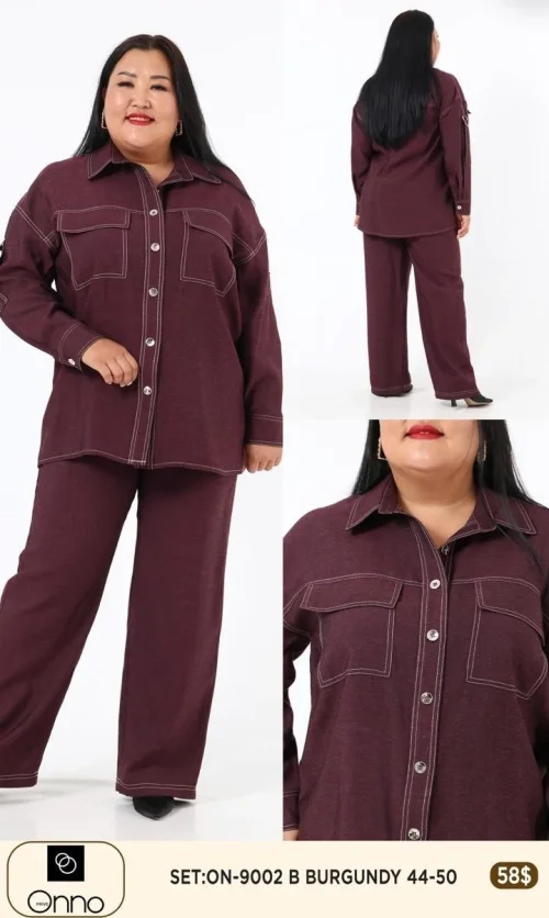 Костюмы и комплекты DIAGONAL (Burgundy, модель ON-9002) оптом