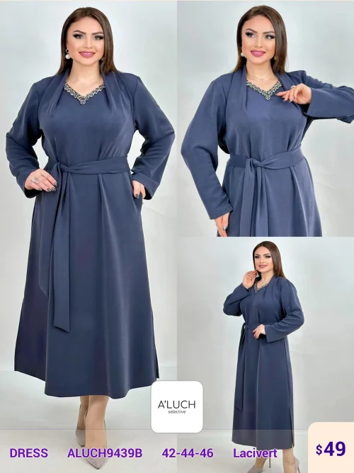 Платье DIAGONAL (Navy, модель ALUCH9439B) оптом