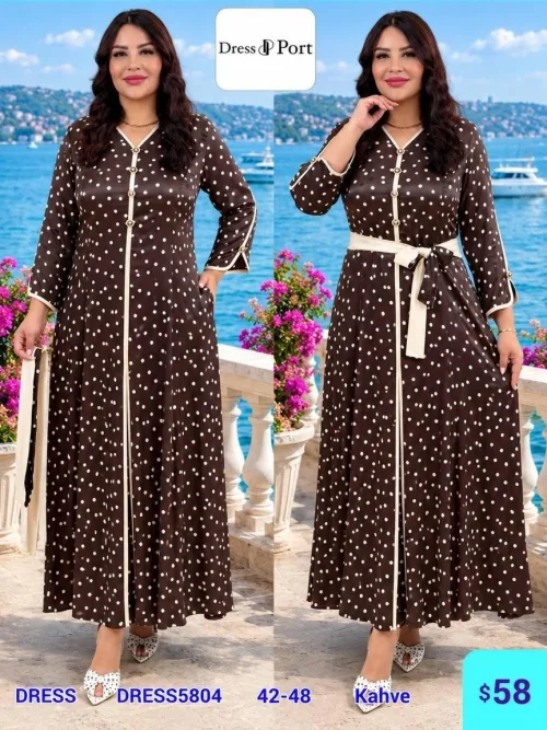 Платье DIAGONAL (Brown, модель DRESS5804) оптом
