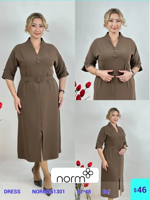 Платье DIAGONAL (Beige, модель NORM261301) оптом