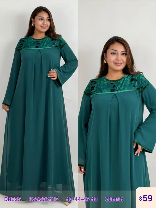 Платье DIAGONAL (Emerald, модель KSAS32415) оптом