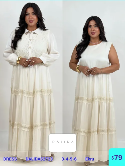 Платье DIAGONAL (Cream, модель DALIDA52723) оптом