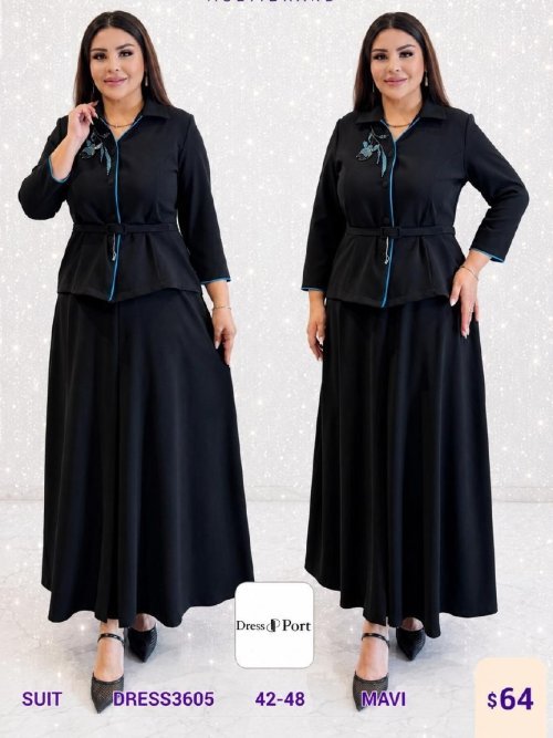 Костюмы и комплекты DIAGONAL (Blue, модель DRESS3605) оптом