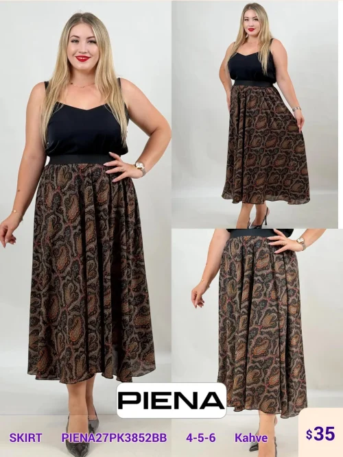 Юбка DIAGONAL (Brown, модель PIENA27PK3852BB) оптом