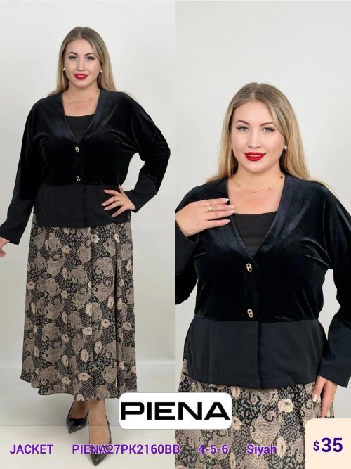 Жакет DIAGONAL (Black, модель PIENA27PK2160BB) оптом