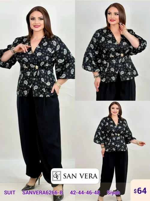 Костюмы и комплекты DIAGONAL (Black, модель SANVERA6266-B) оптом